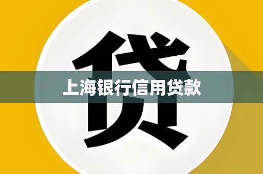 上海银行信用贷款